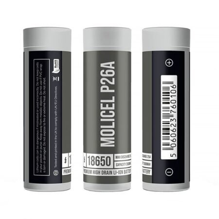 Molicel P26A 18650 Battery in Case